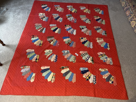 Nice Antique Hand Stitched Quilt
