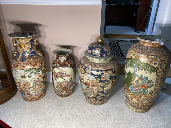 Four Large Asian Vases