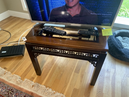 Asian Style Glass Top Table