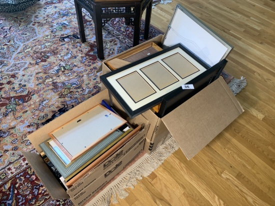 2 Boxes full of photo picture frames