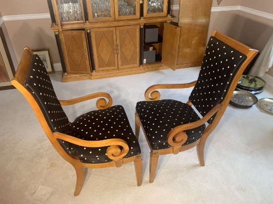 Two nicer dining arm chairs