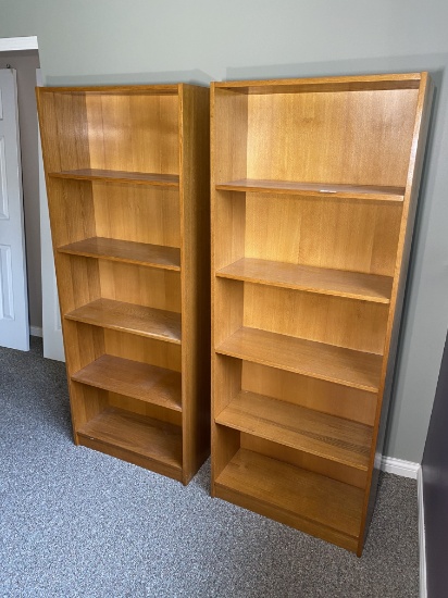 2 Large wooden shelves and one small