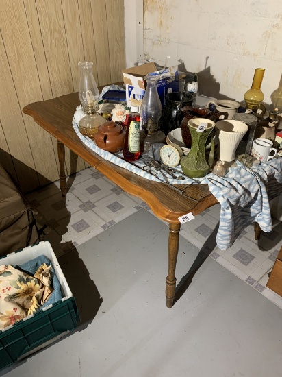 Vintage wooden kitchen table