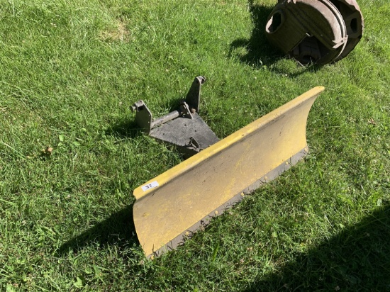 Yellow John Deere tractor Plow Blade