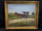 Vintage Oil on Board Painting Amish Couple