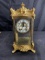 Antique New Haven Mantle Clock in Glass Case