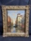 Oil on Board Painting - Venice Scene - Charles Cousins