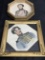 2 hand decorated military portraits