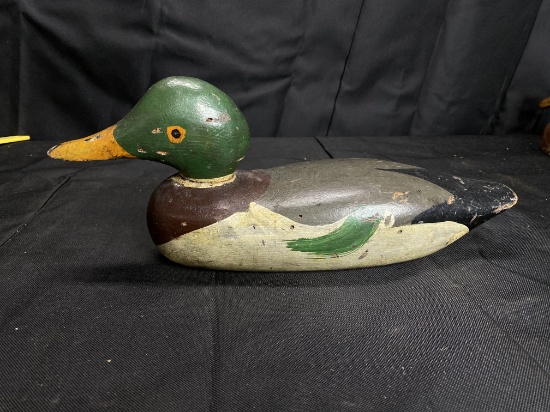 Antique wooden duck decoy