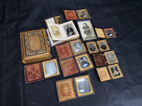 Group lot of antique photographs