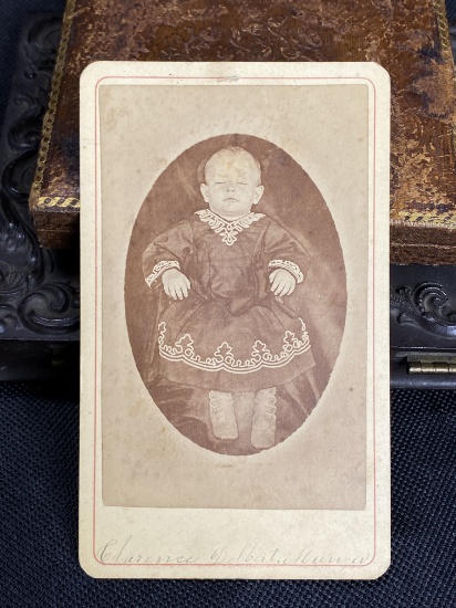 Antique CDV Photo Post Mortem Baby