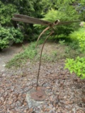 Dragonfly Sculpture Made from Welded Metal