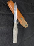 Large sized antique retractable knife