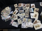 Large lot of antique photographs, advertising