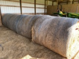 Four large hay bales