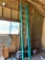 Nice Green Fiberglass Extension ladder by Werner