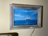 Vintage light up picture - sailing scene