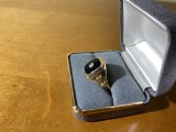 Vintage 10k gold Columbia Gas System Ring w/Diamond