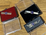 3 Columbia Gas Tie Bars including 10k gold