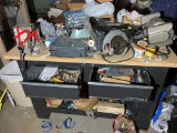 Craftsman Workbench and Contents lot - Tools