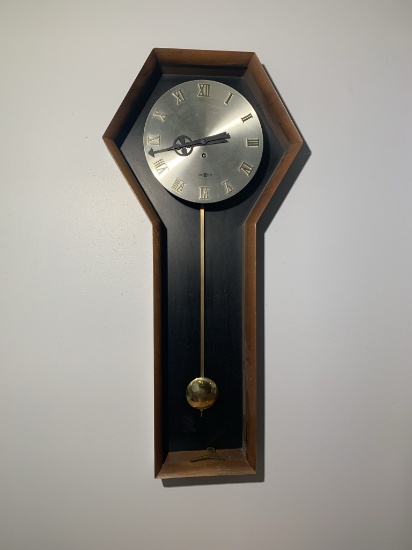 Arthur Umanoff Howard Miller MCM Wall Clock.  Works.