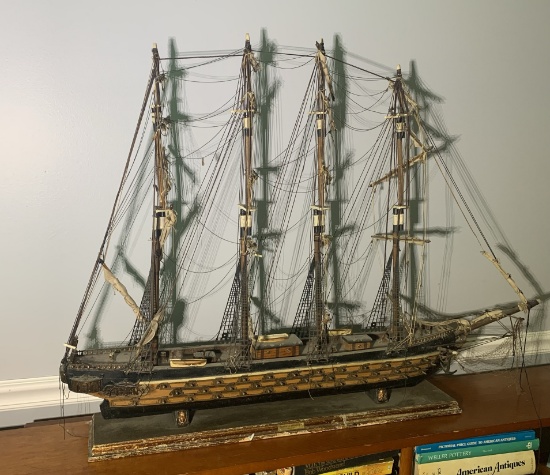 Consignor Believes This Ship was Made by Spanish Prisoners.  See Photos