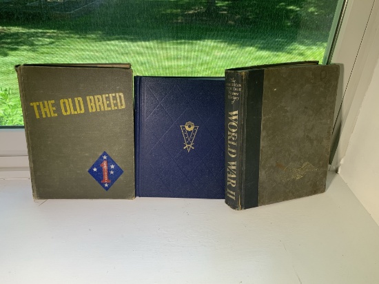 3 Vintage War Books - WWII Military