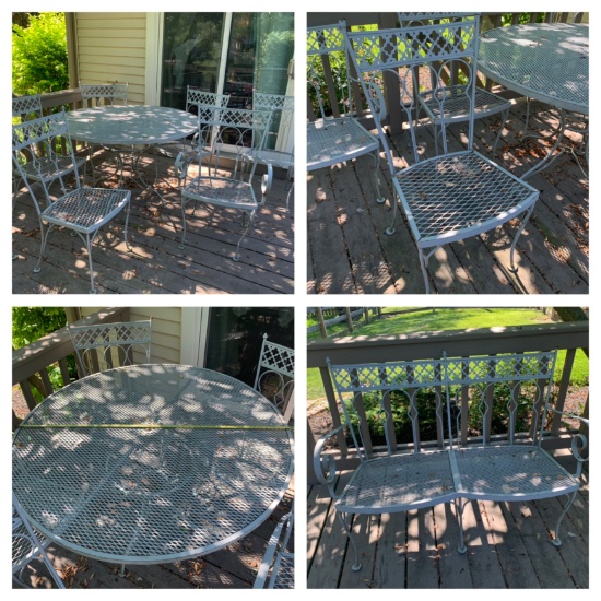 9 piece Grey Patio Set