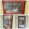 3 Framed Sports newspapers