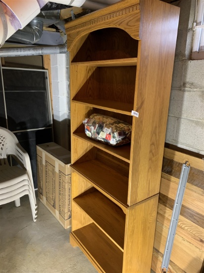 Wooden bookshelf