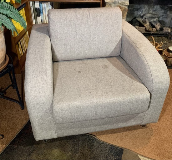 Red Apple Upholstered Cube Style Chair