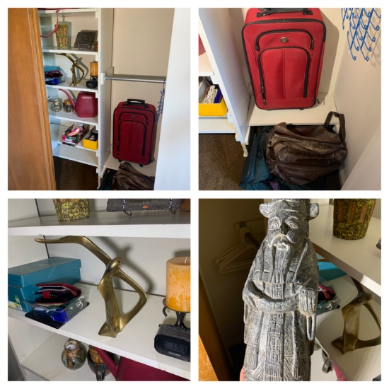 Master Bedroom Closet Clean Out - Luggage, Stoneware & More