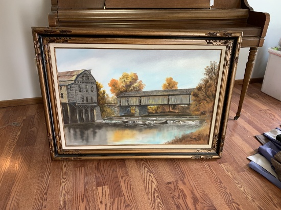 Oil on Canvas Framed Art