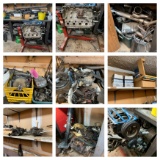 Huge Clean Out-Includes, Engin, Engine Stand, Group of Parts & More.  See Photos