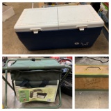 Bait Box, Fishing Stool & Cooler