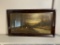 Antique Reverse Painted Scene in Frame