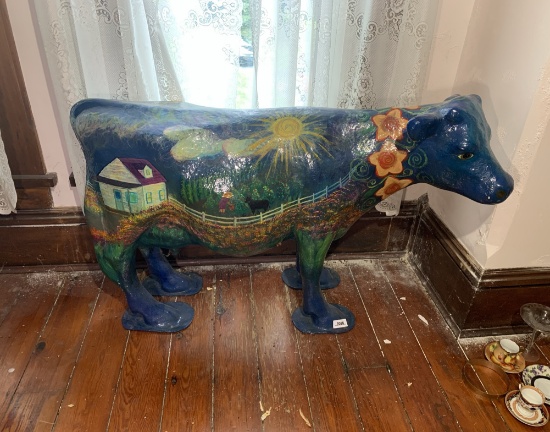 Young's Dairy Charity Auction Cow Fiberglass "Farm House"