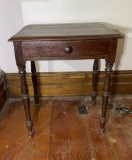 Primitive Antique One Drawer Table