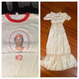 Vintage Tony Perez Reds Shirt & Antique Dress