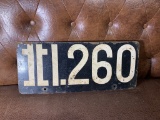 Unknown VIntage Foreign License Plate