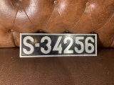 Vintage Foreign Portugal License Plate