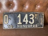 Vintage Foreign Honduras 1936 License Plate