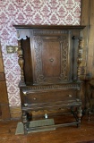 Antique Wooden Server Server Cabinet