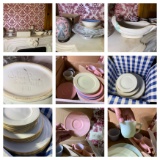 Glassware, Weller Pottery,  & Childs Tea Set