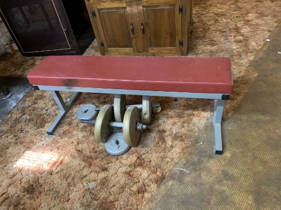 Weight Bench with Weights