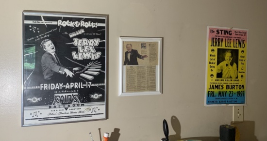 2 Jerry Lee Lewis Posters and Framed Article