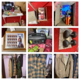 Camping Items, Shelf, Gun Cleaning, Weights, Clothing & More