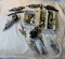 Group of Pneumatic Tools -  Air Grinders, Cut Off Saw, & Accessories