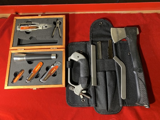 Sheffield Multi Tool Collector Set & Colt Axe & Gerber Saw Kit