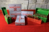 4 Boxes of Winchester 308 180 Grain Ammunition with 3 Plastic Ammo Cases of 308 Ammunition